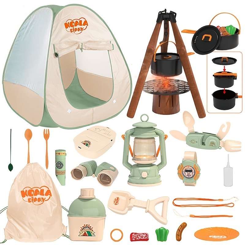 Kids Outdoor Teepee - Zestaw kempingowy dla dzieci Zestaw eksploratora
