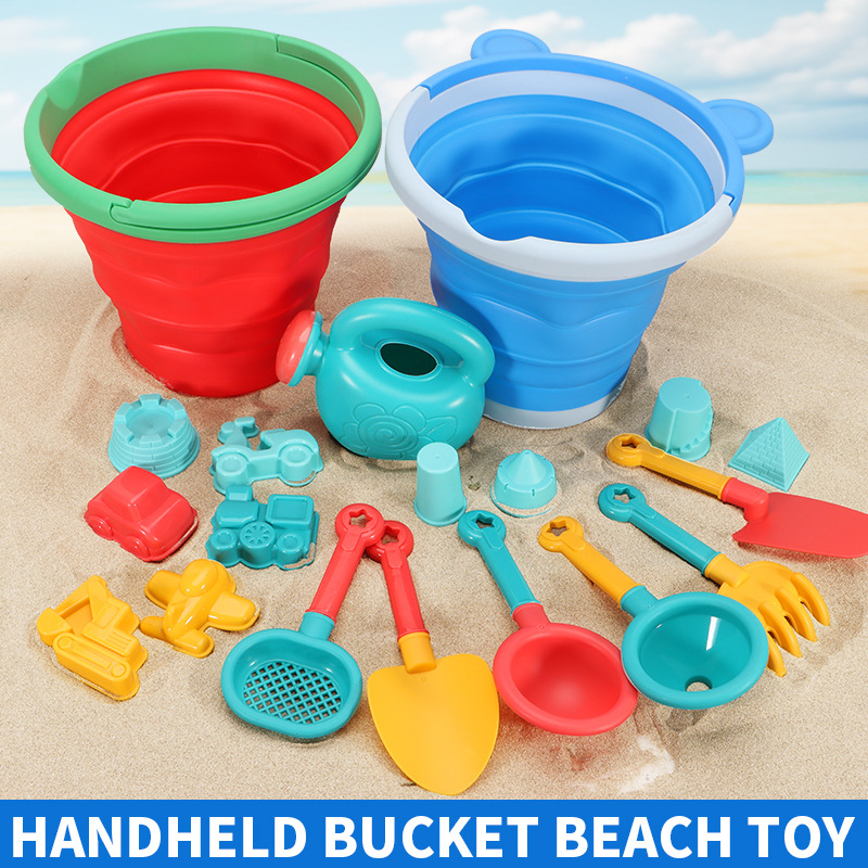 Kids Outdoor Sandbox - Zestaw zabawek do piasku na plażę,