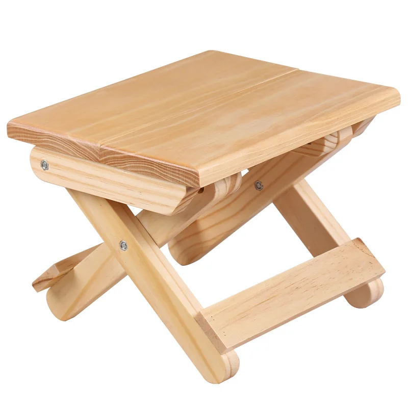 Kids Outdoor Folding Chair - Składany stołek z drewna sosnowego Przenośny
