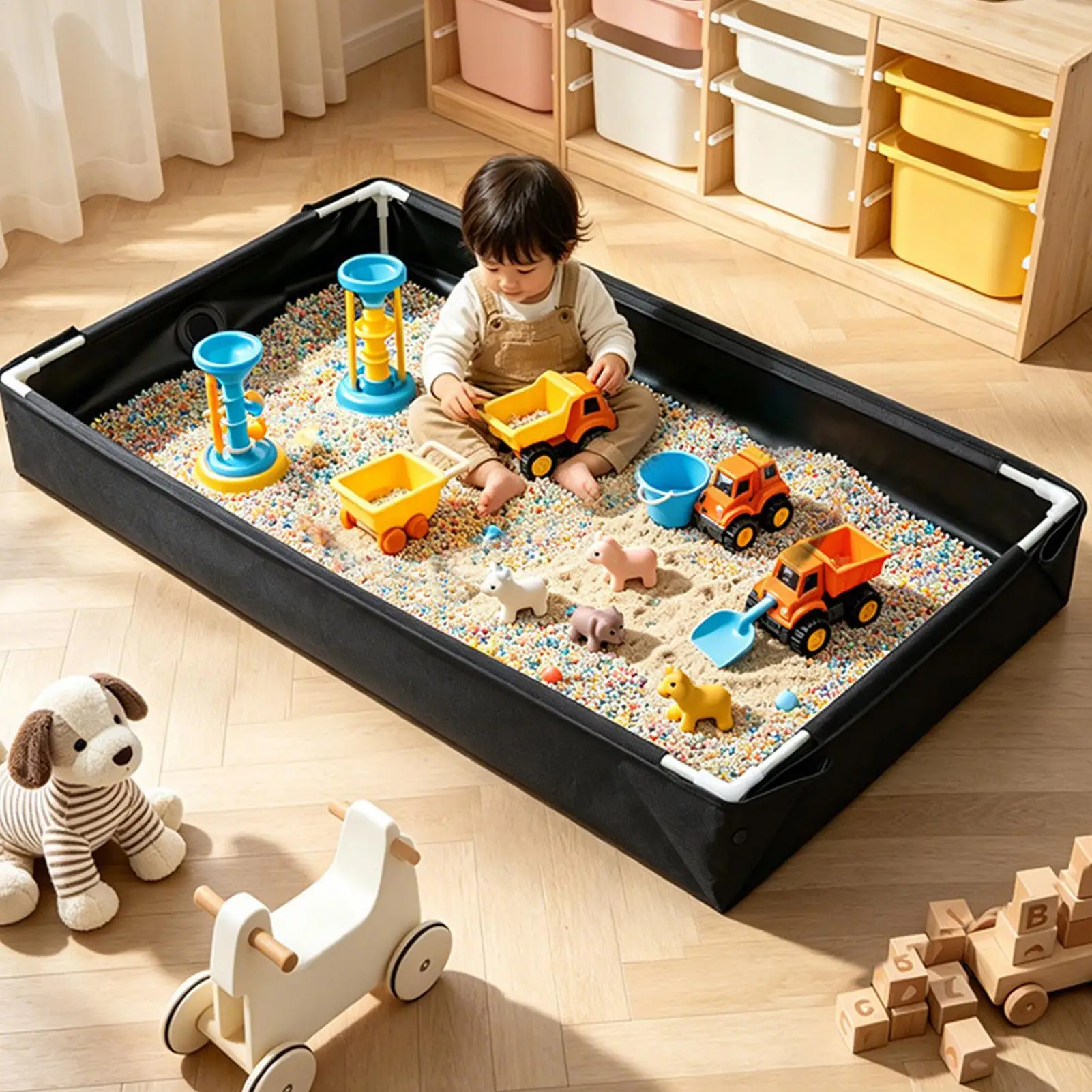 Kids Outdoor Sandbox - Składana piaskownica do zabawy w wodzie