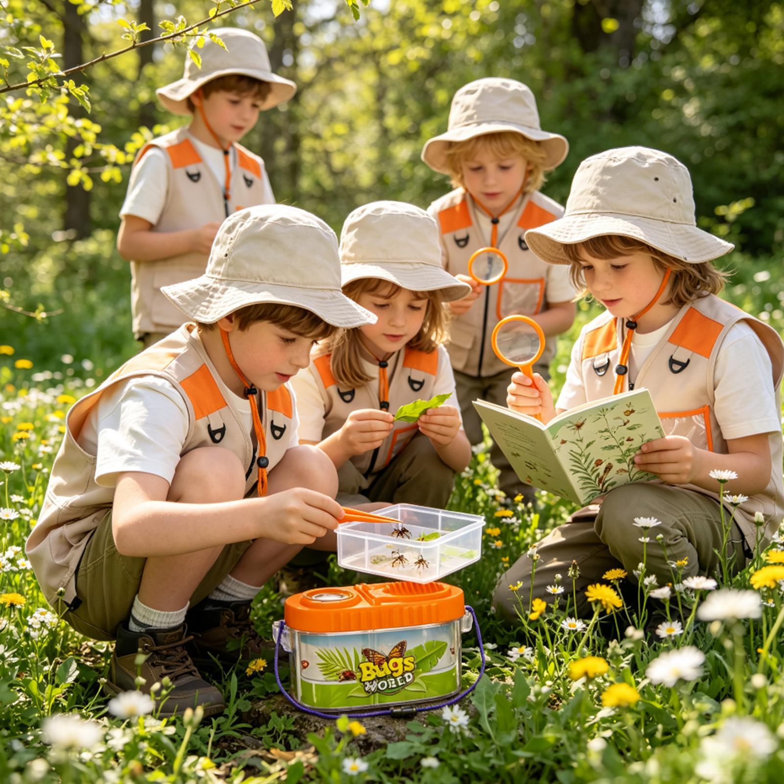 Kids Outdoor Adventure Kit - Zestaw przygodowy dla dzieci z lupą