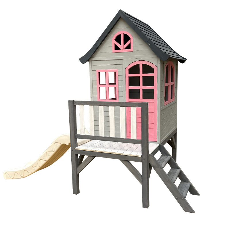 Kids Outdoor Doll House - Domek drewniany dla dzieci, drzewo, mały,
