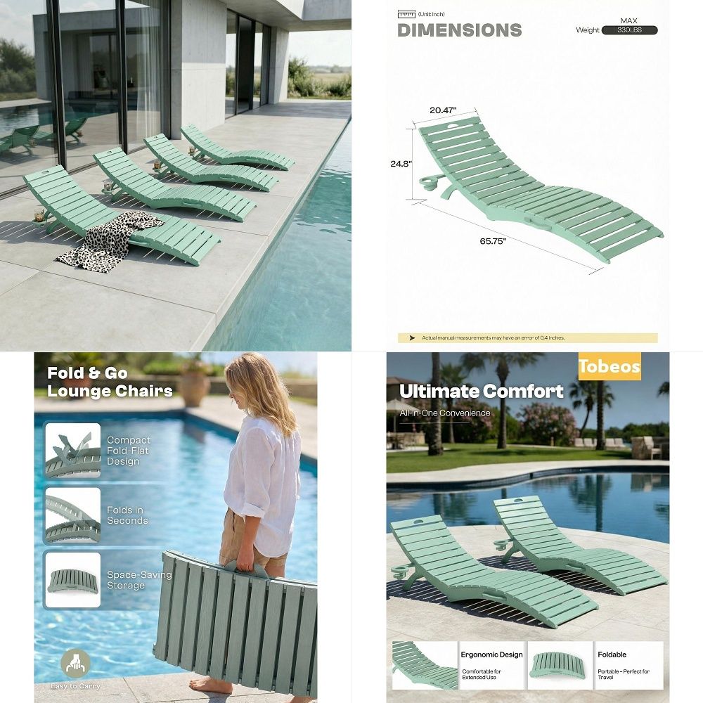 Kids Outdoor Adirondack Chair - Zestaw 4 krzeseł Adirondack dla dzieci,