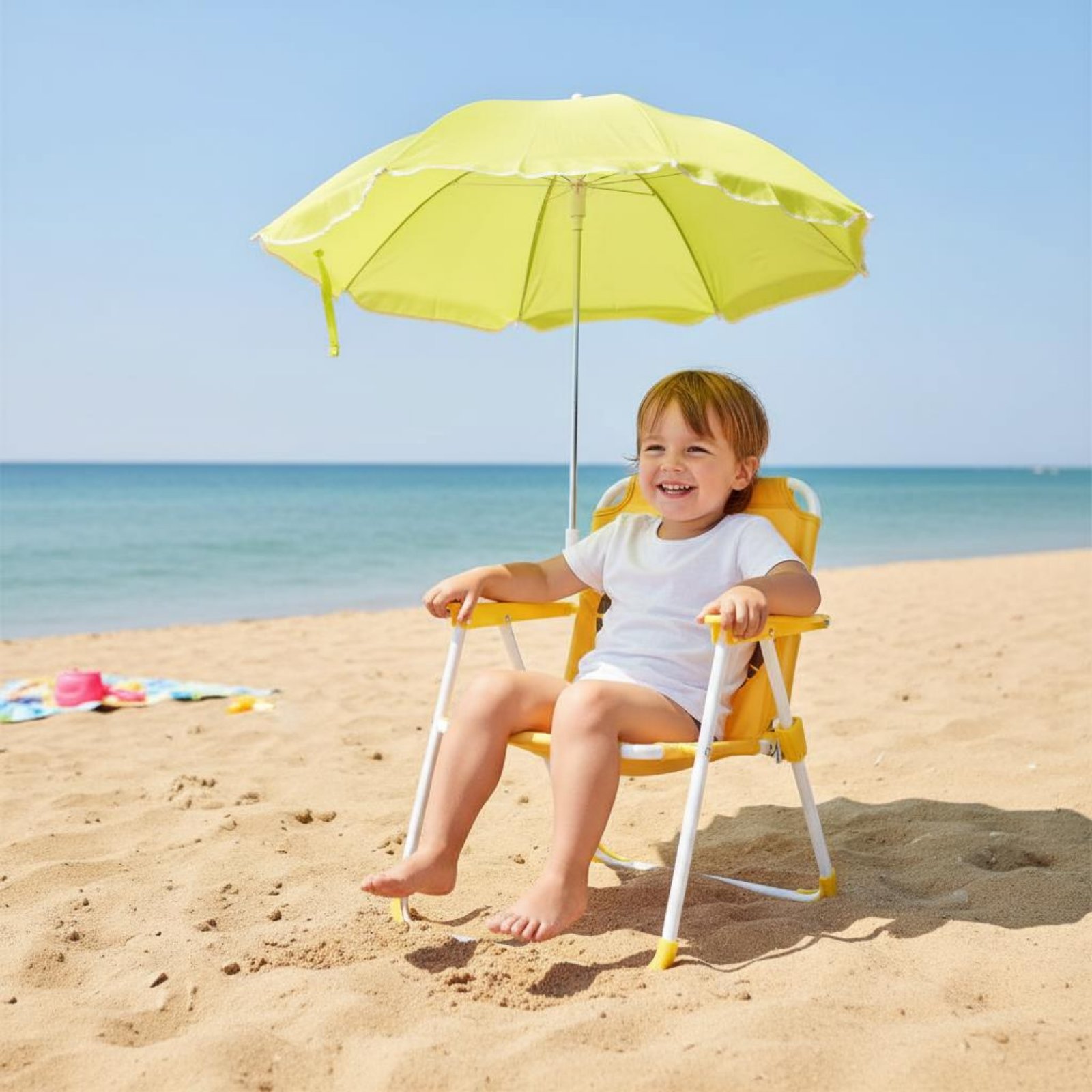 Kids Outdoor Folding Chair - Przenośne krzesełko dla dzieci z osłoną