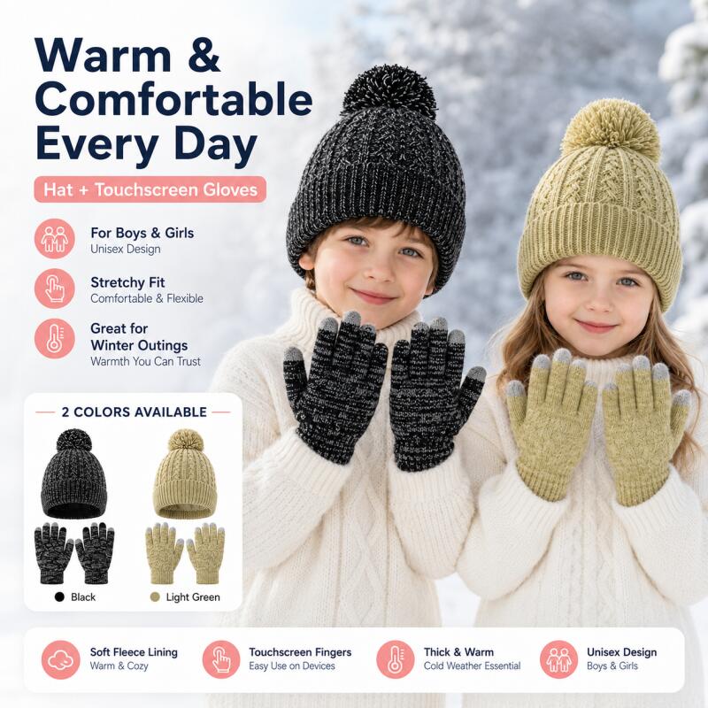 Zimowy zestaw dla dzieci: dzie – Kids Outdoor Gloves recenzja i cena