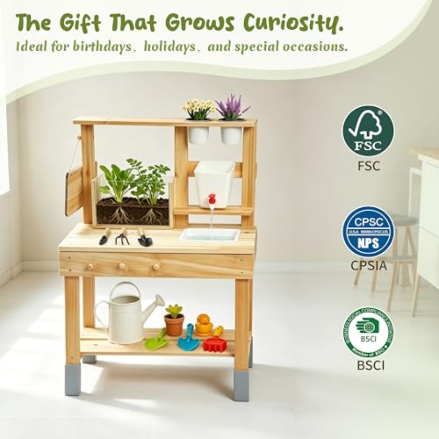 Drewniany stolik do prac ogrod – Kids Outdoor Chalkboard recenzja i cena