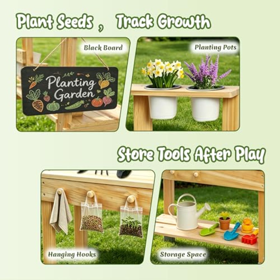 Drewniany stolik do prac ogrod – Kids Outdoor Chalkboard recenzja i cena