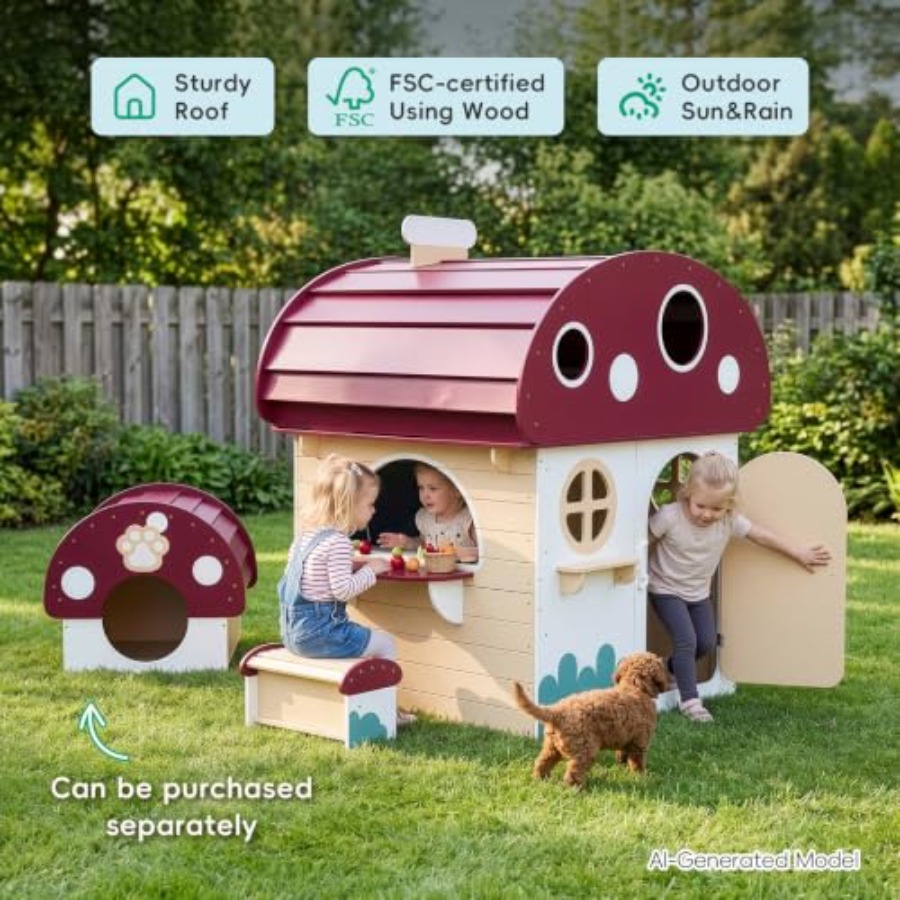 Drewniany domek dla dzieci do  – Kids Outdoor Chalkboard recenzja i cena