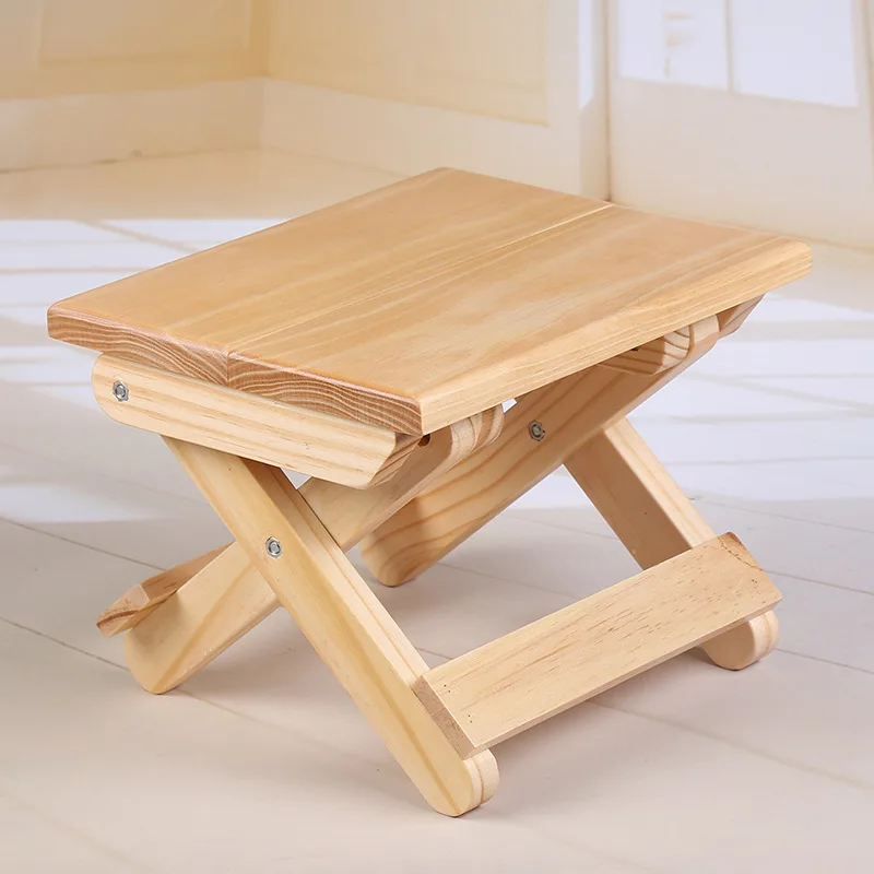 Składany stołek z drewna sosno – Kids Outdoor Folding Chair recenzja i cena
