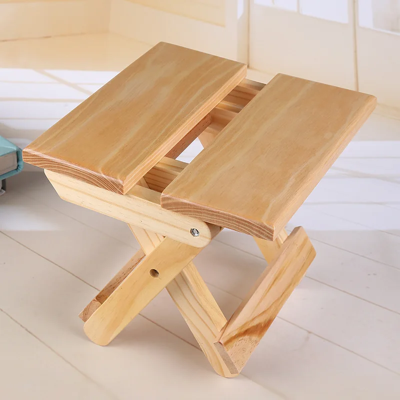 Składany stołek z drewna sosno – Kids Outdoor Folding Chair recenzja i cena