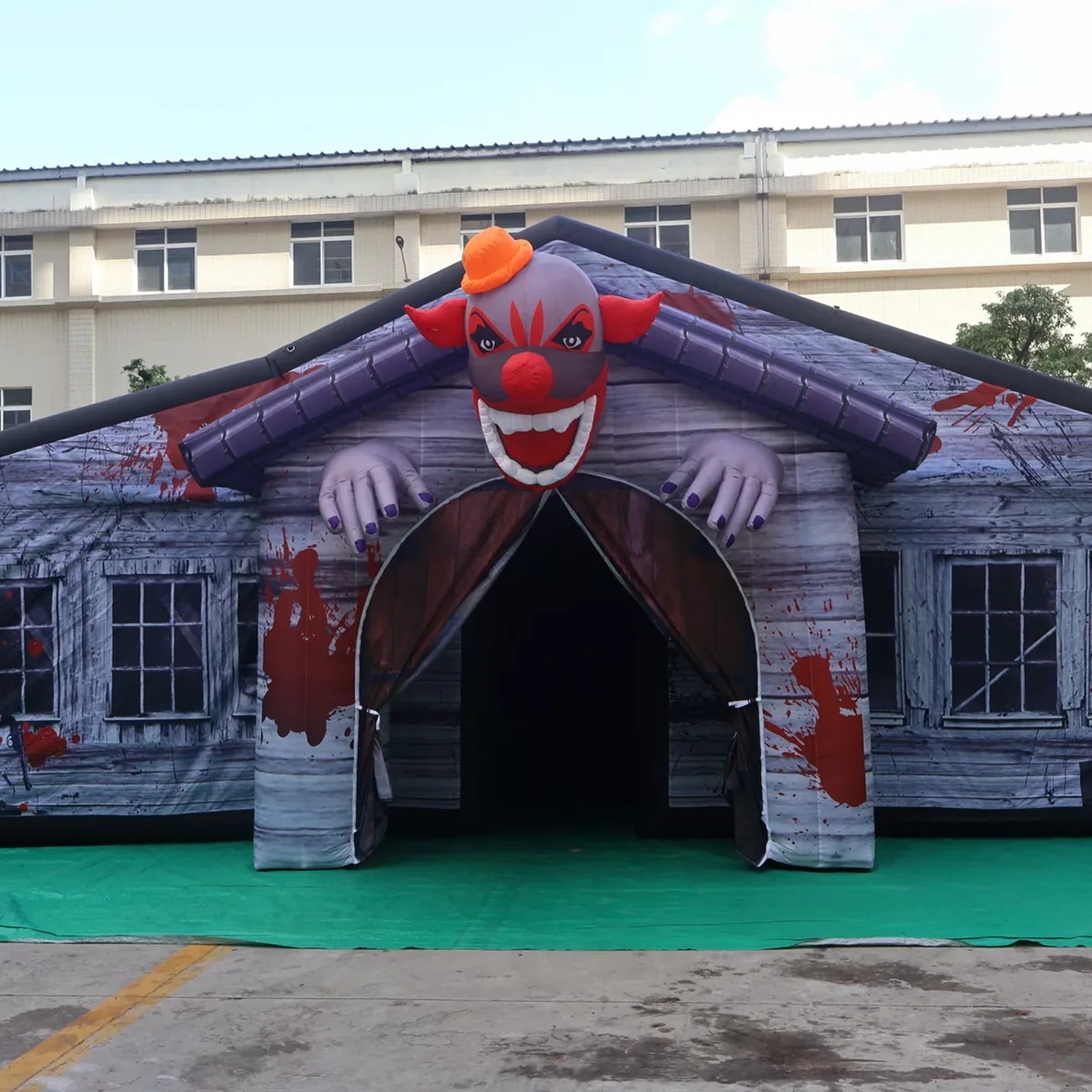 Duży szary nadmuchiwany labiry – Kids Outdoor Party Venue recenzja i cena