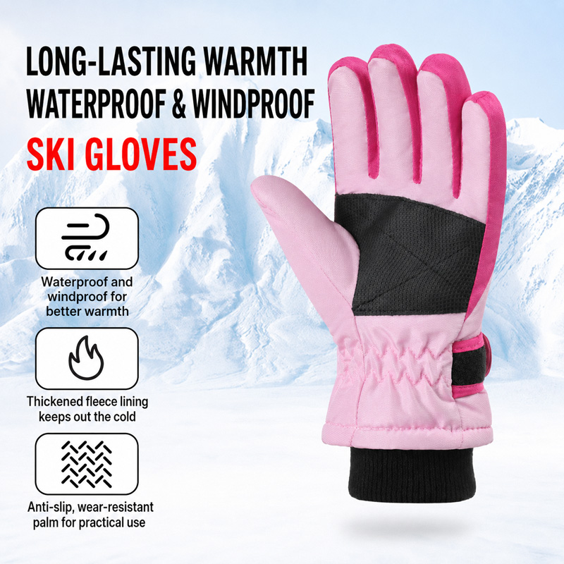 Dziecięce zimowe rękawice narc – Kids Outdoor Gloves recenzja i cena