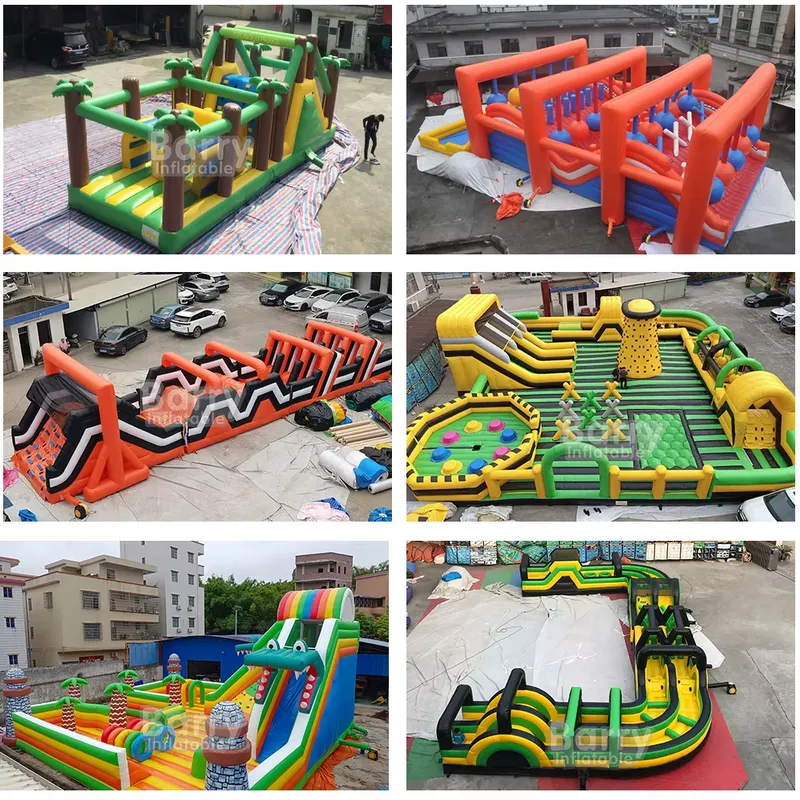 Zewnętrzna i wewnętrzna dmucha – Kids Outdoor Obstacle Course Equipment recenzja i cena