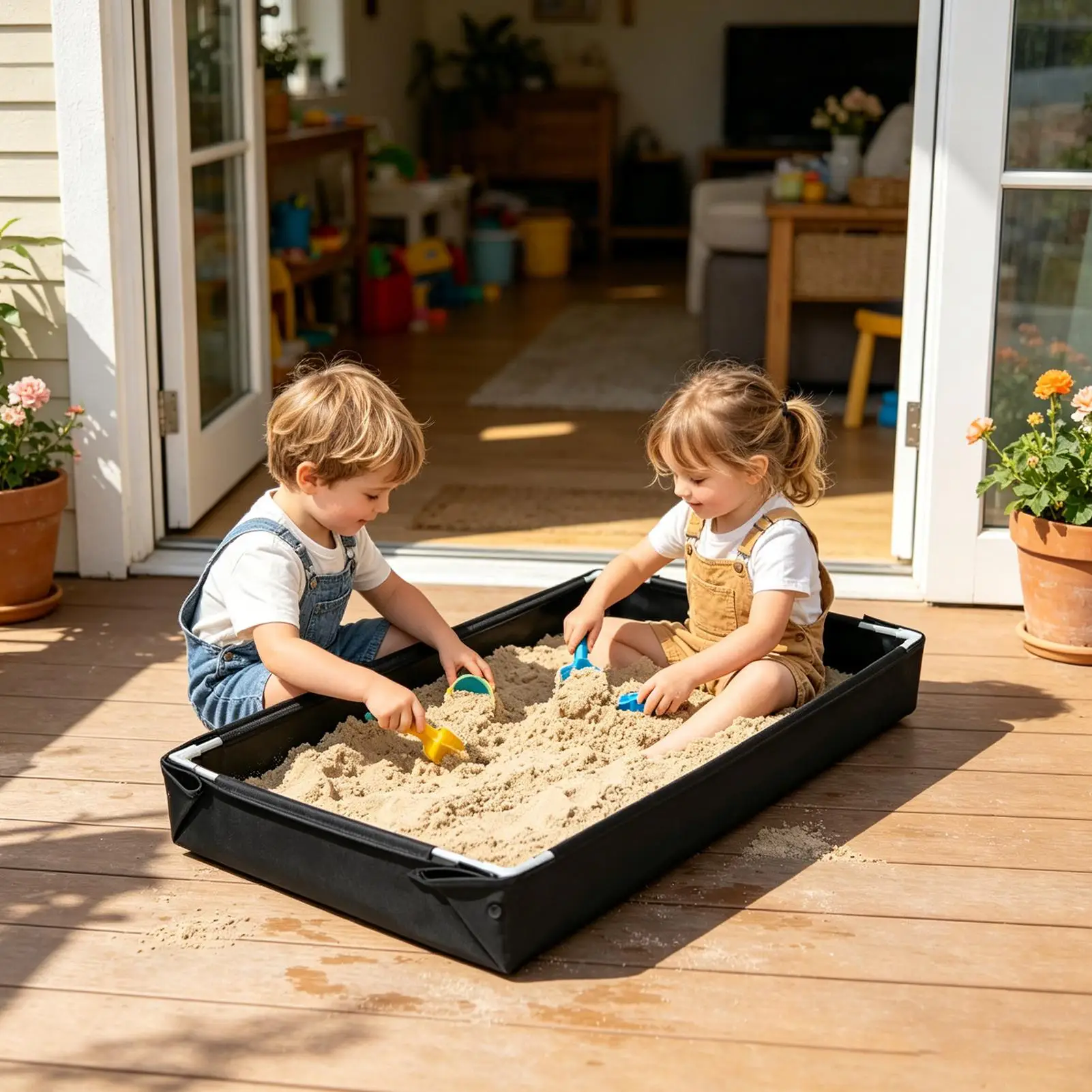 Składana piaskownica do zabawy – Kids Outdoor Sandbox recenzja i cena