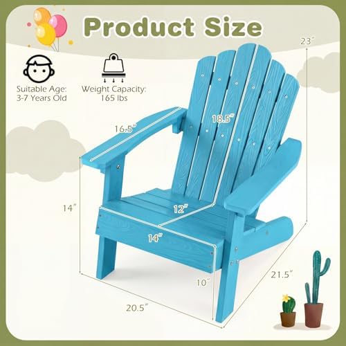 Krzesło Adirondack dla dzieci, – Kids Outdoor Adirondack Chair recenzja i cena