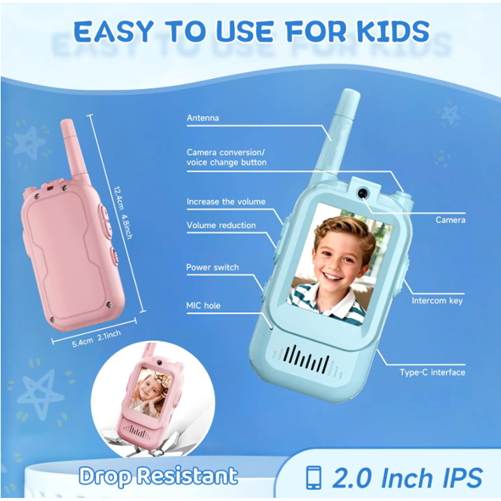 2 SZT. Radiotelefony Wideo Min – Kids Outdoor Videos recenzja i cena