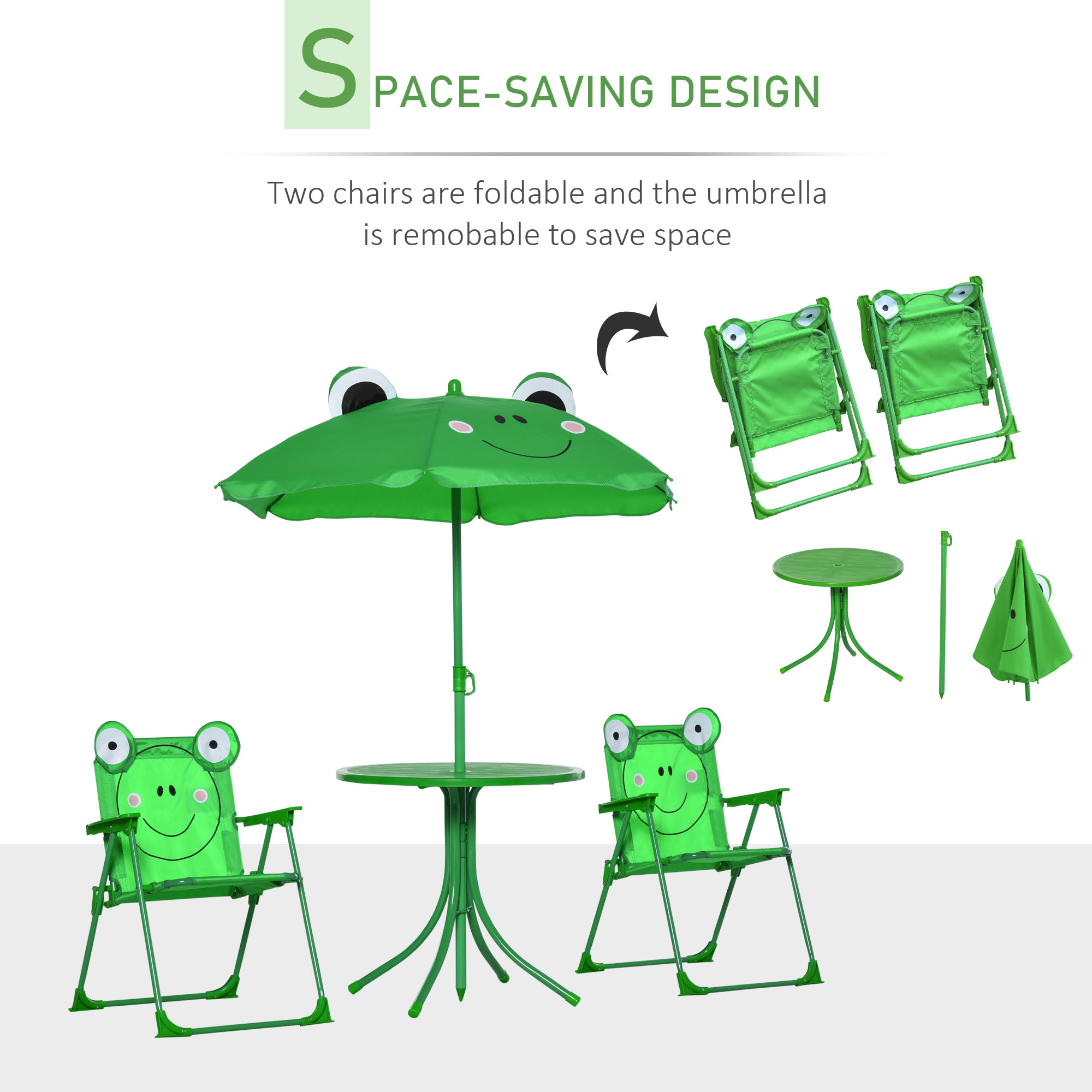 Zestaw stolików i krzeseł dla  – Kids Outdoor Folding Chair recenzja i cena