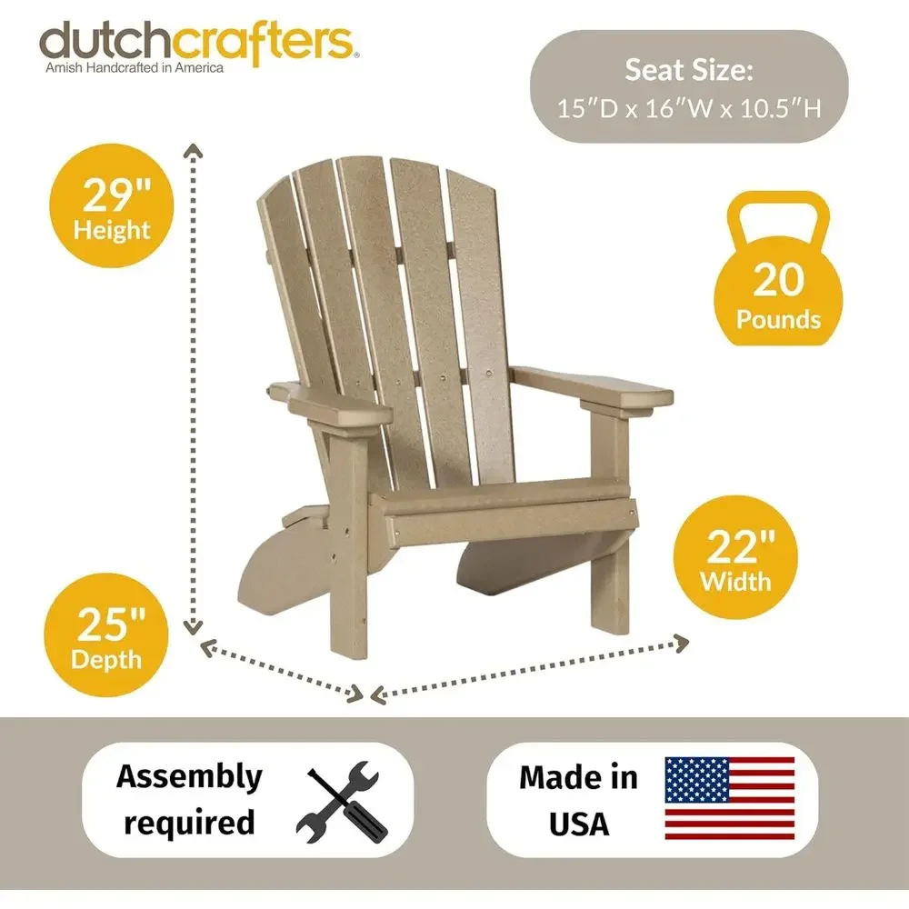 Krzesło Adirondack dla dzieci  – Kids Outdoor Adirondack Chair recenzja i cena