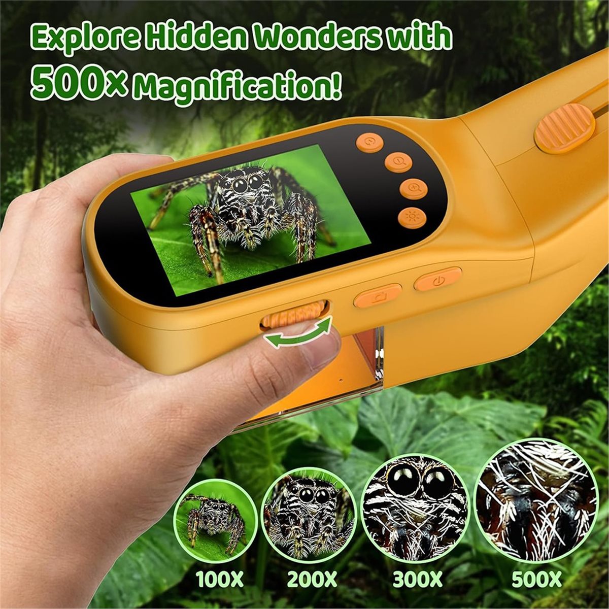 Mikroskop ręczny 500X dla dzie – Kids Outdoor Videos recenzja i cena