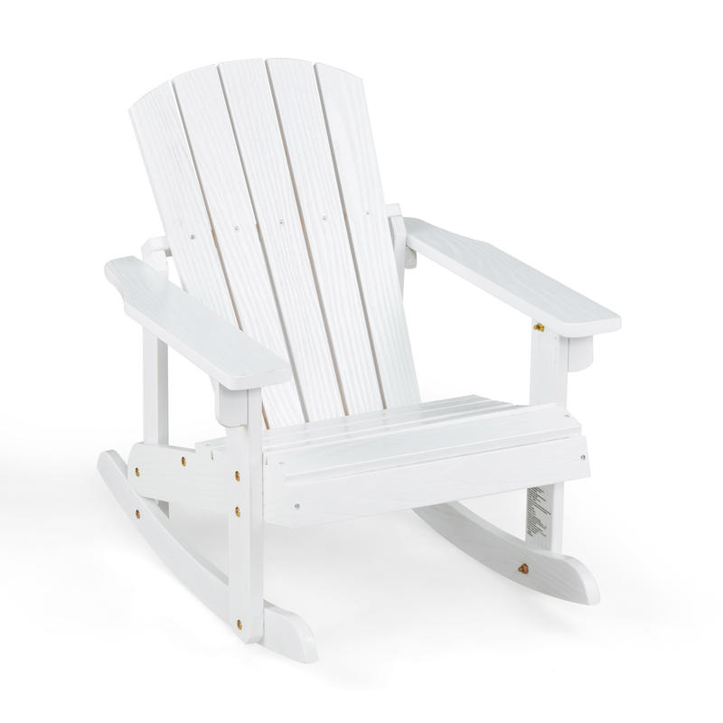 Drewniany fotel bujany Adirond – Kids Outdoor Adirondack Chair recenzja i cena