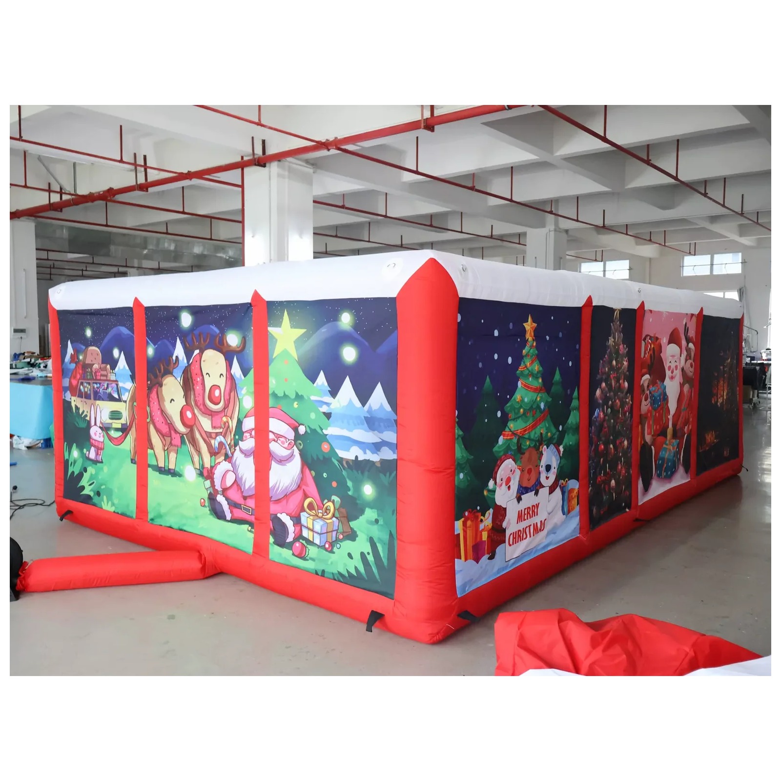Czerwony, nadmuchiwany labiryn – Kids Outdoor Party Venue recenzja i cena