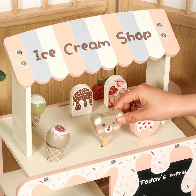 Drewniany wózek do lodów dla d – Kids Outdoor Chalkboard recenzja i cena