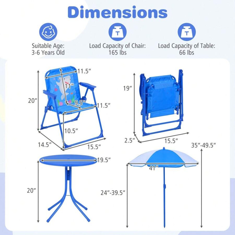 Dziecięcy zestaw piknikowy na  – Kids Outdoor Folding Chair recenzja i cena